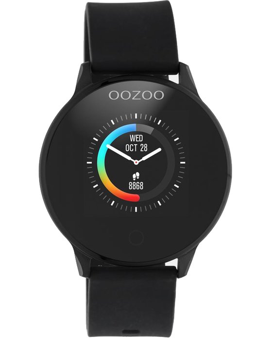 OOZOO Smartwatch Black Rubber Strap Q00115