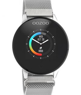 OOZOO Smartwatch Silver Stainless Bracelet Q00116