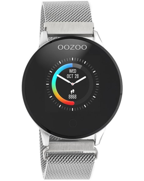 OOZOO Smartwatch Silver Stainless Bracelet Q00116