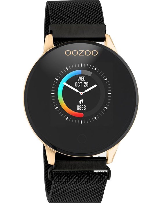 OOZOO Smartwatch Black Stainless Bracelet Q00118