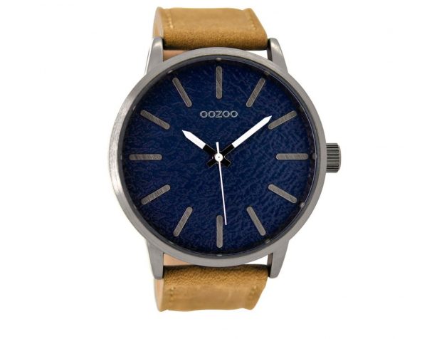 OOZOO Timepieces XXL Brown Leather Strap C9026