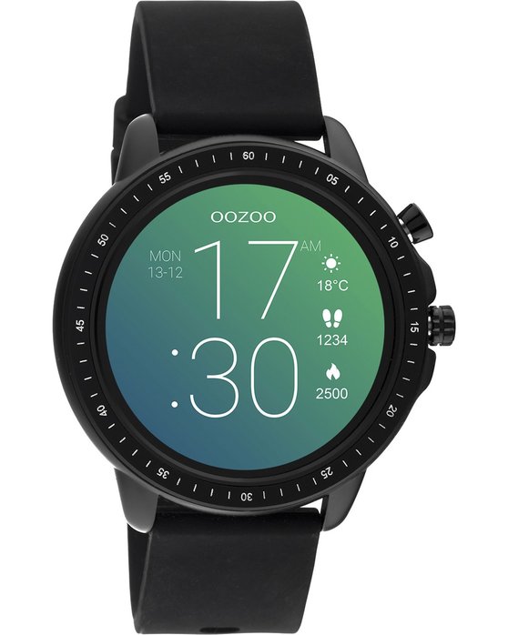 OOZOO Smartwatch Black Rubber Strap Q00304