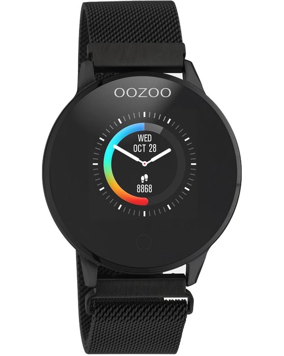 OOZOO Smartwatch Black Stainless Bracelet Q00119